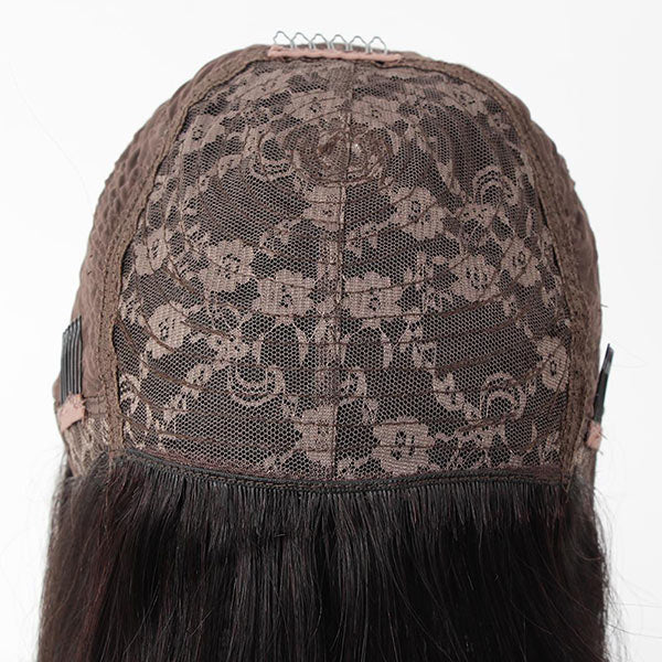 VSHOW HAIR Bob Straight Human Hair Wigs with Bangs Natural Black - Image 5