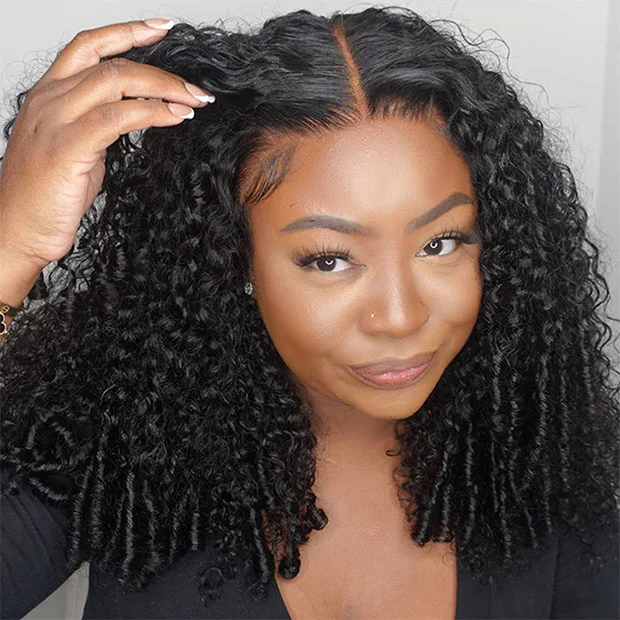 Burmese Curly Hair 9x6 T Part Lace Glueless Human Hair Wigs For Women 250% Density Deep Part Wig - Image 3