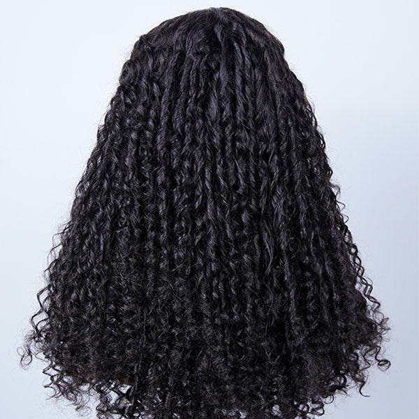 Vshow Finger Coiling Curly Human Hair Glueless Wigs Bleached Knots Wear Go Wigs With Drawstring - Image 2
