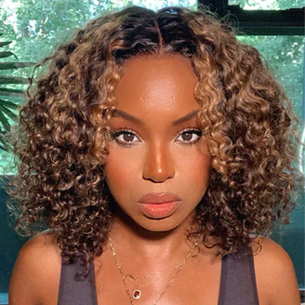 Glueless Wear Go Wigs 4/27 Highlight Water Wave Pre-Cut HD Lace Wig Bob Style - Image 4