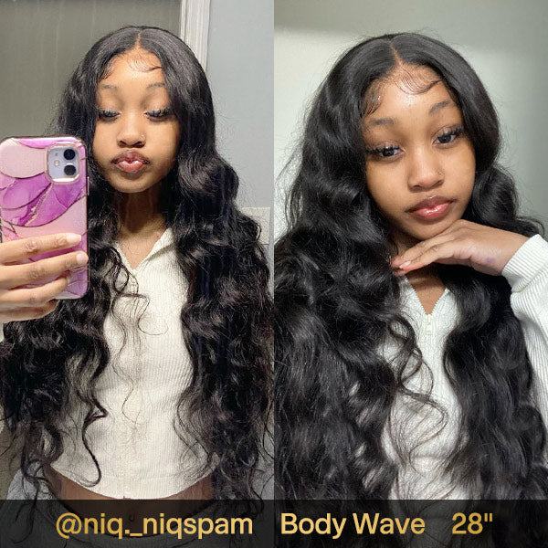 VSHOW  Bleached Knots Body Wave Hair 10x6 Lace Wigs Wear Go Glueless Wigs 250% Density - Image 4
