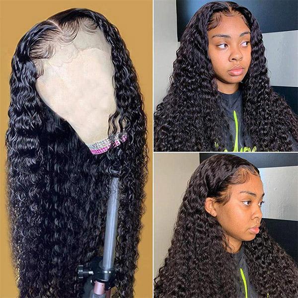 VSHOW Bleached Knots 13x4 HD Lace Wigs Deep Wave 250% Density Full Wigs For Women - Image 3