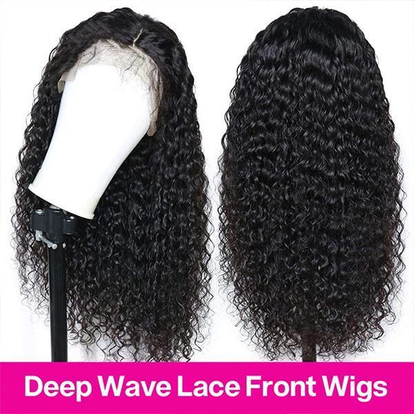 VSHOW Bleached Knots 13x4 HD Lace Wigs Deep Wave 250% Density Full Wigs For Women - Image 6