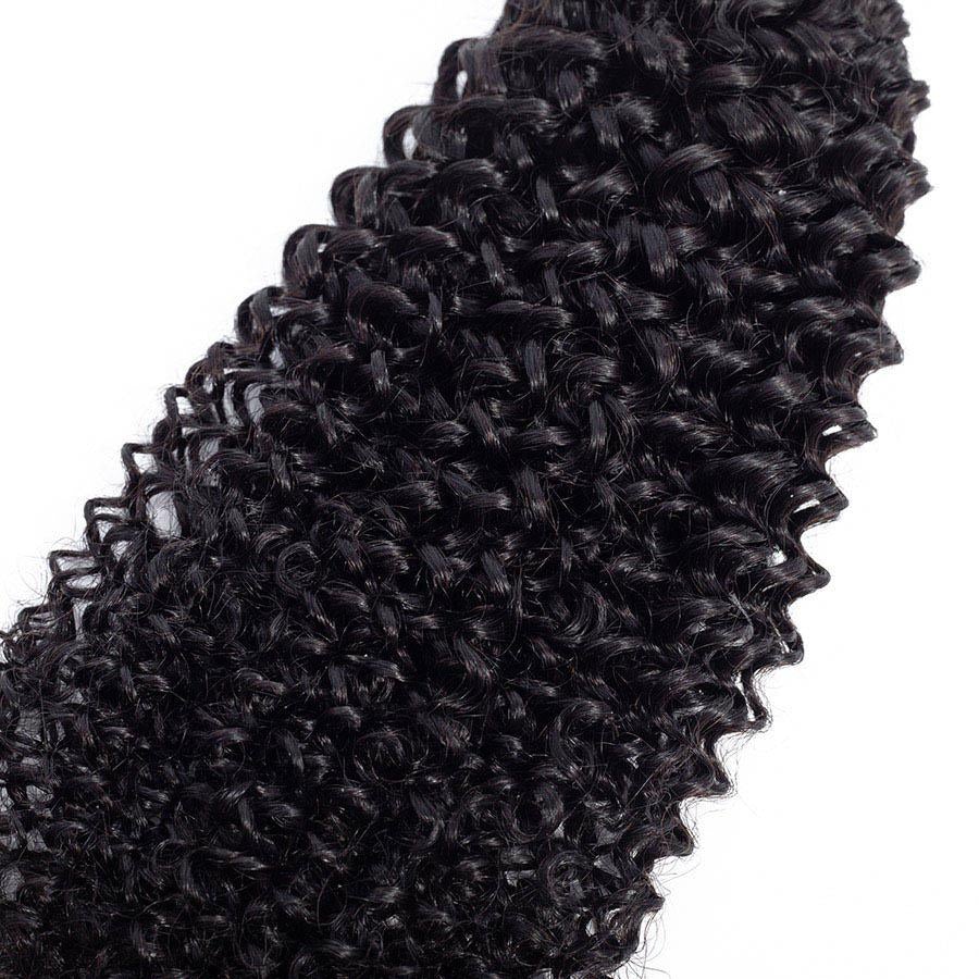 VSHOW HAIR Premium 9A Peruvian Human Virgin Hair Kinky Curly Natural Black 3 Bundles Deal - Image 8