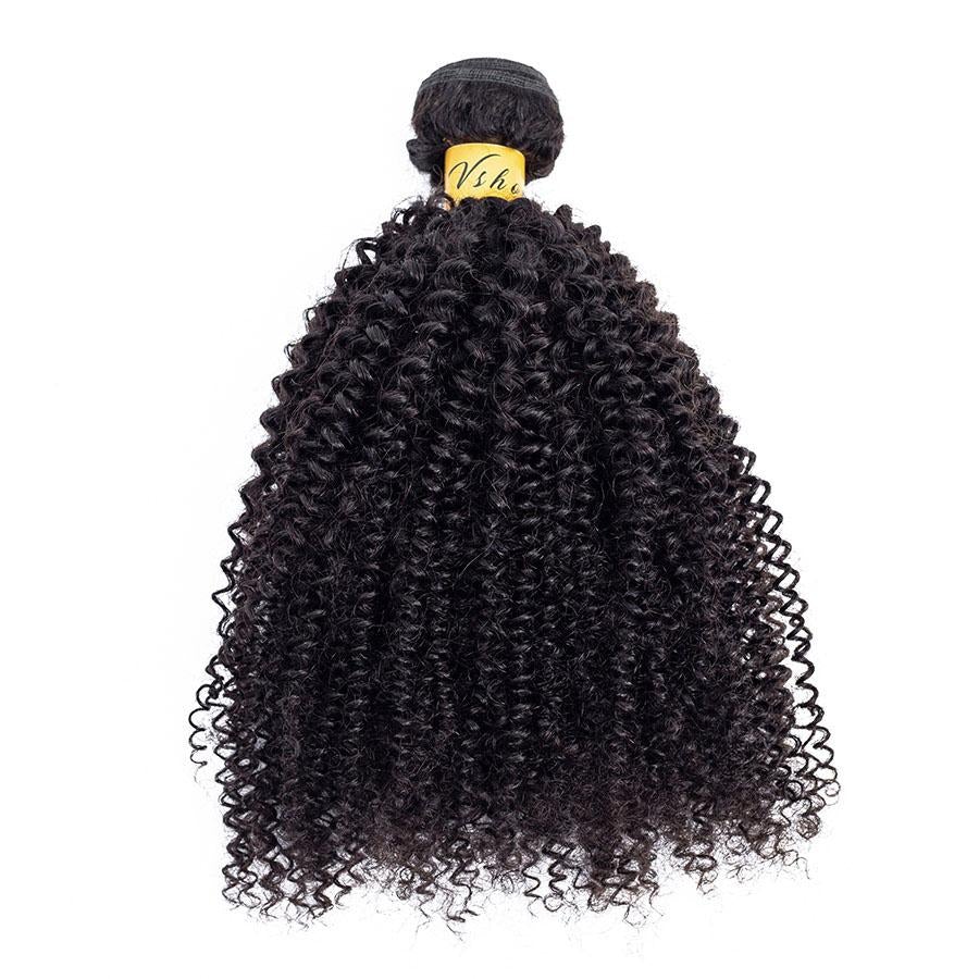 VSHOW HAIR Premium 9A Indian Human Virgin Hair Afro Curly Natural Black 3 Bundles Deal - Image 7