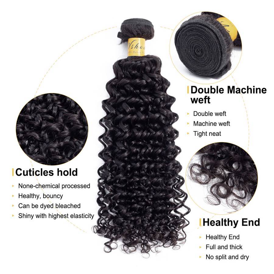 VSHOW HAIR Premium 9A Indian Virgin Human Hair Water Wave 3 or 4 Bundles with Closure Popular Sizes - Image 5