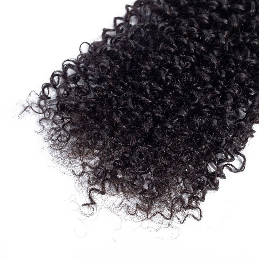 VSHOW HAIR Premium 9A Indian Virgin Human Hair Kinky Curly 3 or 4 Bundles with Closure Popular Sizes - Image 11