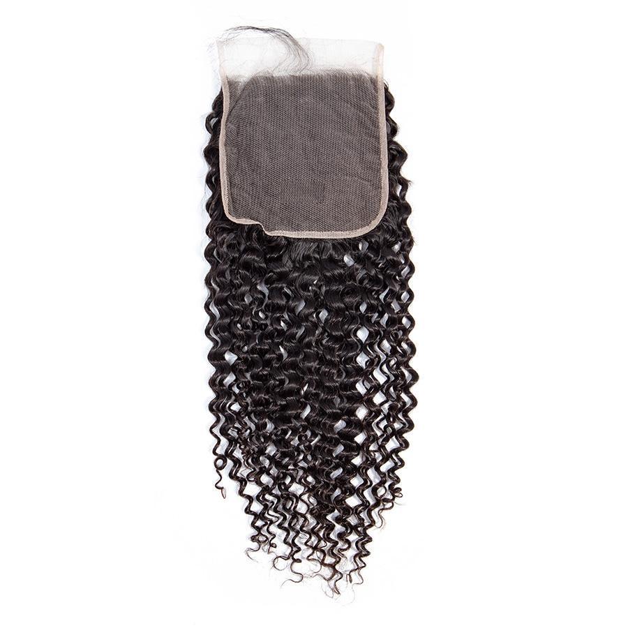 VSHOW HAIR Premium 9A Indian Virgin Human Hair Kinky Curly 3 or 4 Bundles with Closure Popular Sizes - Image 4