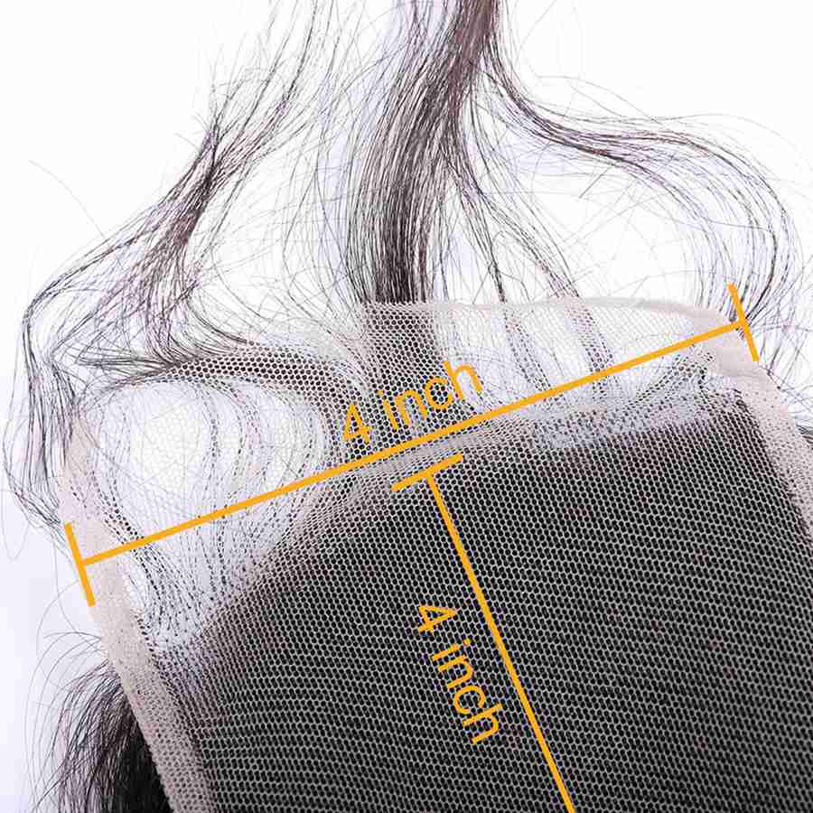 VSHOW HAIR Premium 9A Indian Human Virgin Hair Loose Wave 3 Bundles with Pre Plucked Closure Deal Natural Black - Image 7