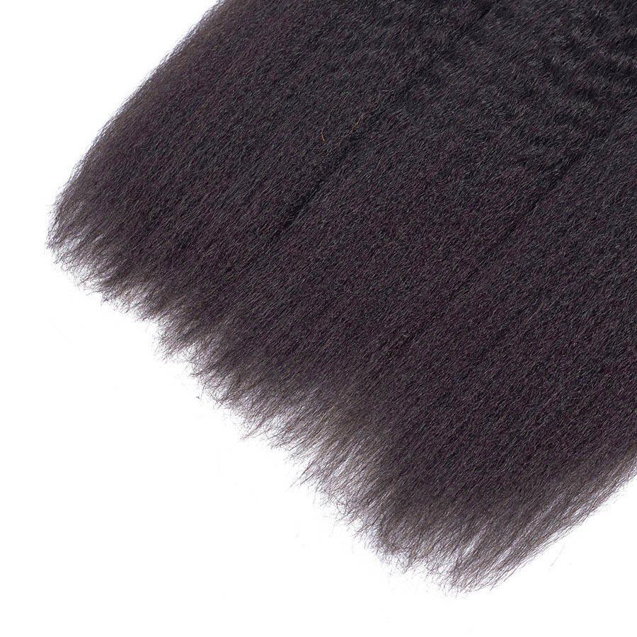 VSHOW HAIR Premium 9A Indian Human Virgin Hair YaKi Natural Black 3 Bundles Deal - Image 9