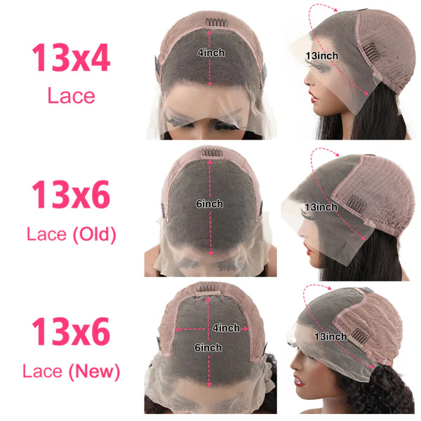 VSHOW Transparent Lace Front Wigs Indian Straight Human Hair Natural Black - Image 7
