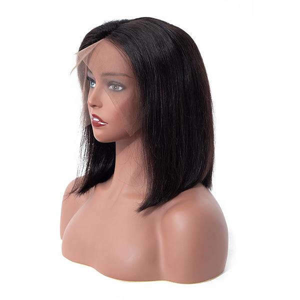 VSHOW Bob Straight Human Hair Lace Front Wigs Natural Black Short Wigs That Look Real - Image 4