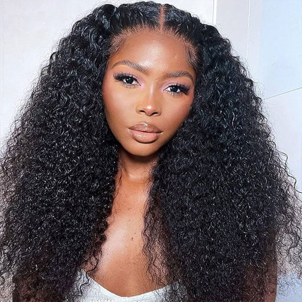 Bleached Knots Kinky Curly Wear Go Glueless Human Hair Wigs 9x6 T Part Lace Wigs For Beginners - Image 3