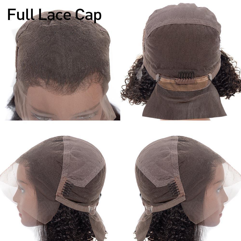 VSHOW Full Lace Wig Kinky Curly Human Hair Wigs Pre Plucked Curly Wigs for Women - Image 7