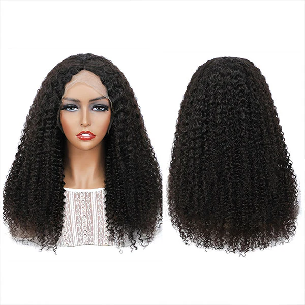 VSHOW Curly Hair Invisible Swiss HD Lace Kinky Curly HD Undetectable Transparent Lace Frontal Wigs - Image 5