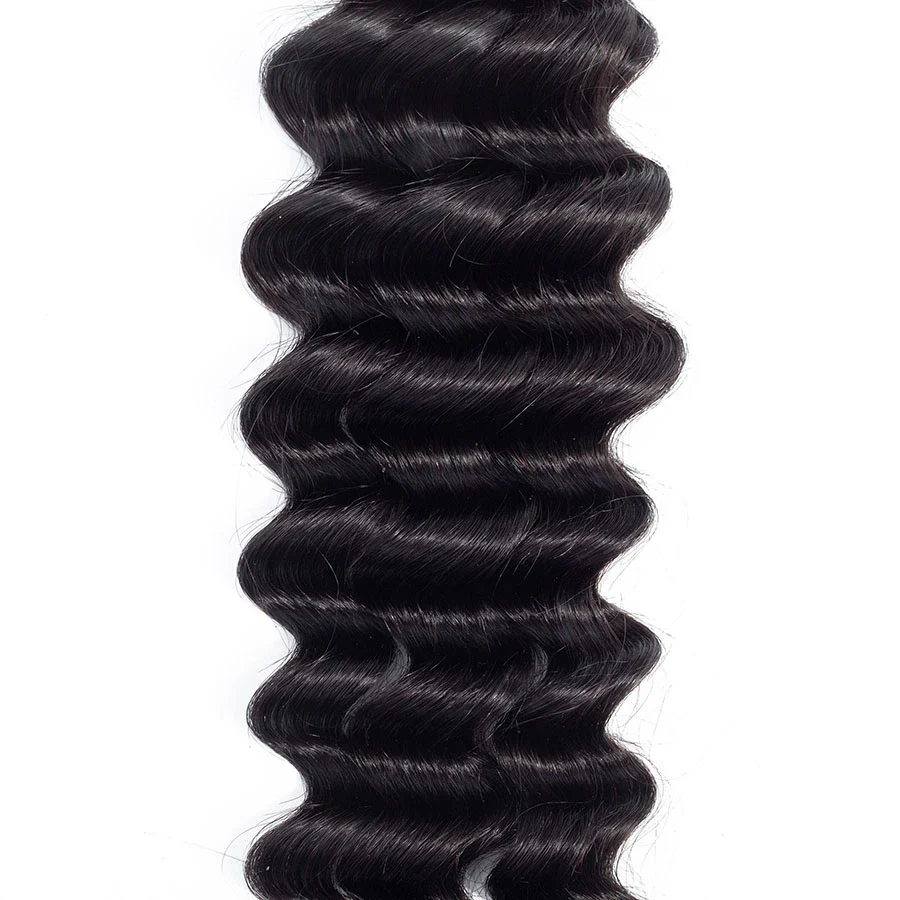 VSHOW HAIR Premium 9A Mongolian Virgin Human Hair Loose Deep Wave 3 or 4 Bundles with Closure Popular Sizes - Image 3