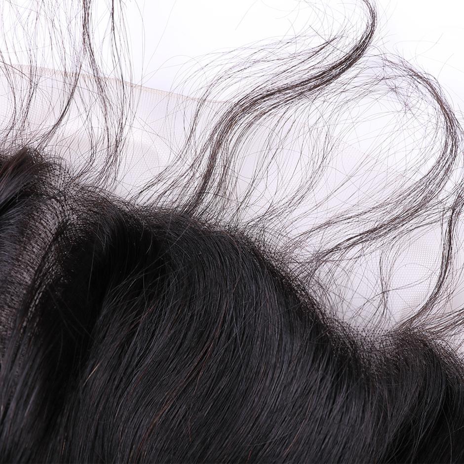 VSHOW HAIR 100% Virgin Human Hair Loose Wave 13x4 Lace Frontal Natural Black - Image 5