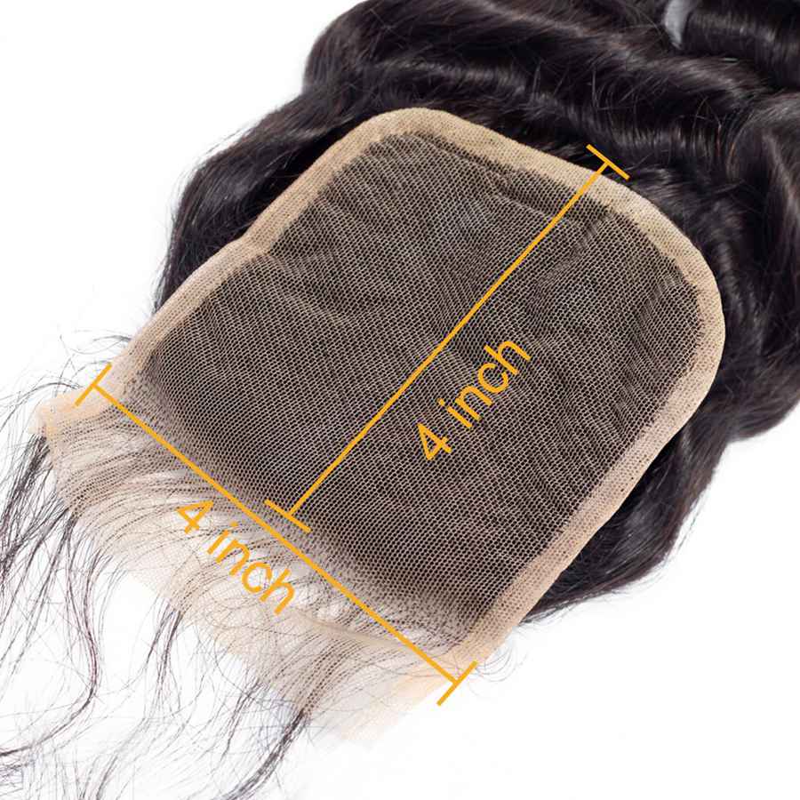 VSHOW HAIR Premium 9A Malaysian Human Virgin Hair Loose Deep Wave 3 Bundles with Pre Plucked Closure Deal Natural Black - Image 8