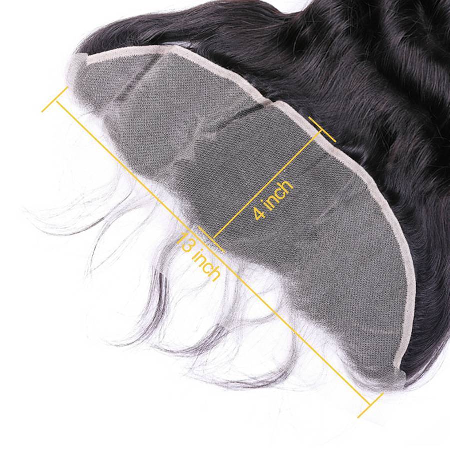 VSHOW HAIR Premium 9A Malaysian Human Virgin Hair Loose Wave 3 Bundles with Pre Plucked 13x4 Frontal Natural Black - Image 8