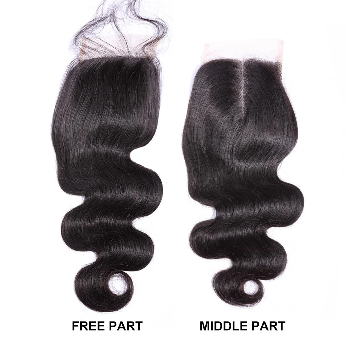 VSHOW HAIR Premium 9A Malaysian Human Virgin Hair Body Wave 4 Bundles with Pre Plucked Closure Deal Natural Black - Image 5