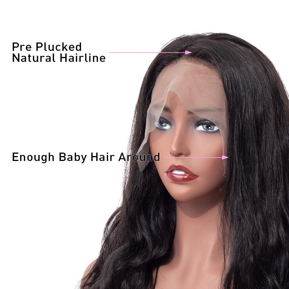 VSHOW HAIR Premium 9A Body Wave Human Hair Full Lace Wigs Natural Black - Image 5
