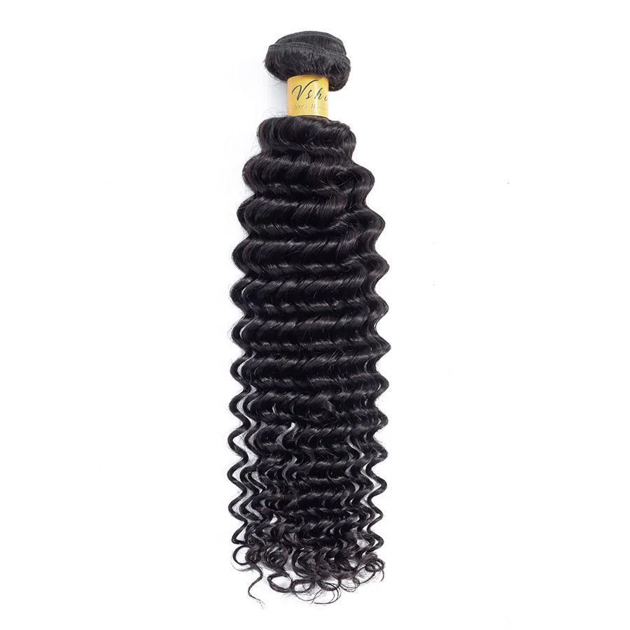 VSHOW HAIR Premium 9A Malaysian Virgin Human Hair Deep Wave 3 or 4 Bundles with Closure Popular Sizes - Image 7