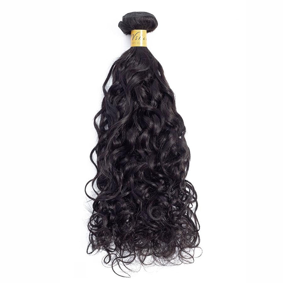 VSHOW HAIR Premium 9A Mongolian Human Virgin Hair Natural Wave Natural Black 3 Bundles Deal - Image 4