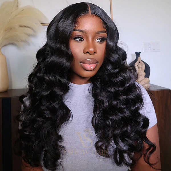 Vshow Bleached Knots Ocean Wave Wear Go Wigs Pre-cut HD Lace Pre Plucked Hairline Glueless Wigs - Image 4