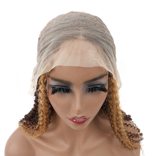VSHOW HAIR Highlight Ombre High Density Kinky Curly Lace Front Human Hair Wigs Pre-Plucked Remy Lace Wig With Baby Hair - Image 7