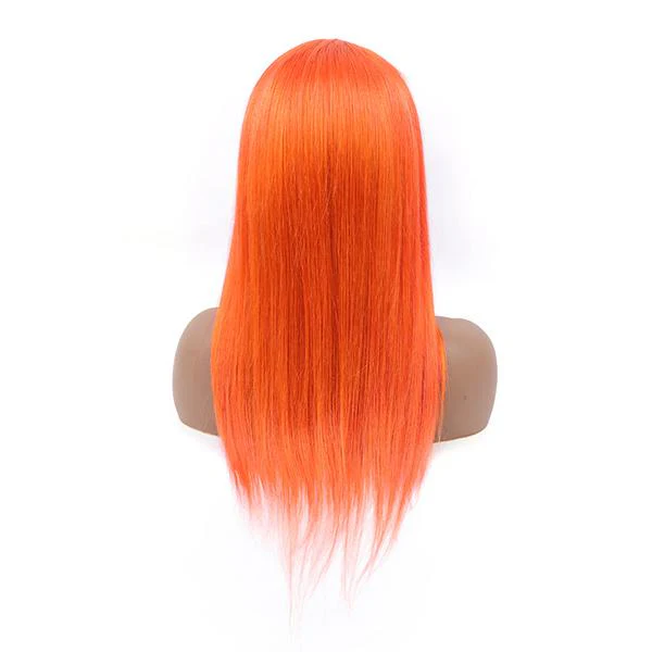 VSHOW Burnt Orange Hair Color Lace Front Wigs Straight Hair Styles Shoulder Length Hair Straight - Image 5
