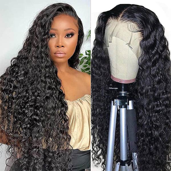 VSHOW Water Wave Hair Curly 13x4/13x6 Lace Front Wigs Human Hair Wet And Wavy Wigs - Image 3