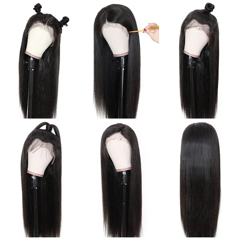 VSHOW Bleached Knots 13x4 HD Lace Front Wigs 250% Density Straight Hair Wigs For Black Women - Image 4