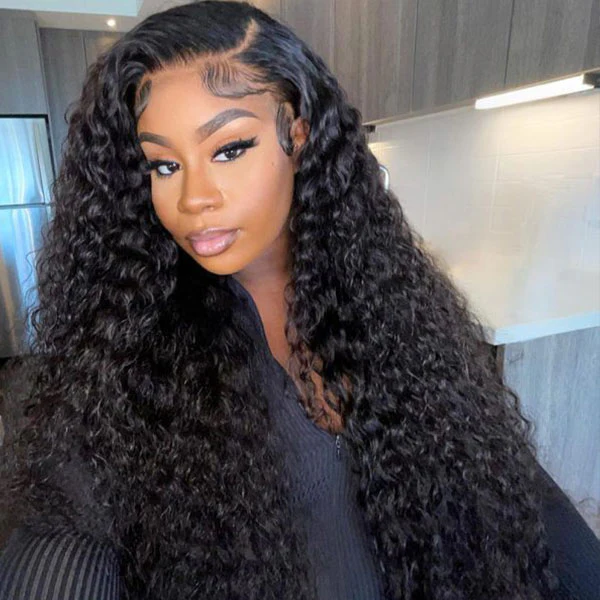 VSHOW Undetectable Invisible Swiss HD Lace Water Wave Hair 13x4 13x6 Frontal Wigs - Image 3