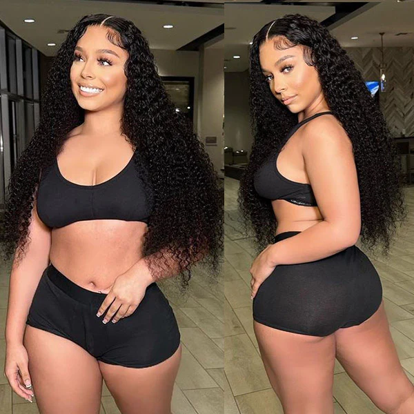 VSHOW Undetectable Invisible Swiss HD Lace Water Wave Hair 13x4 13x6 Frontal Wigs - Image 6