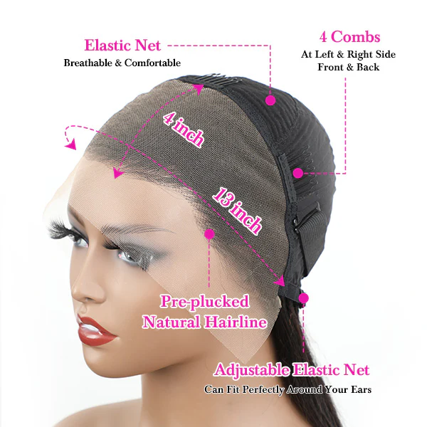 VSHOW Undetectable Invisible Swiss HD Lace Water Wave Hair 13x4 13x6 Frontal Wigs - Image 7