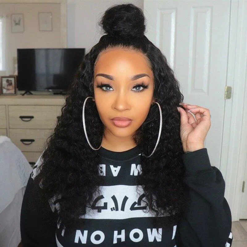 VSHOW HAIR Premium 9A Mongolian Virgin Human Hair Water Wave 3 or 4 Bundles with Closure Popular Sizes