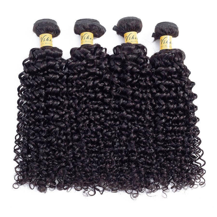VSHOW HAIR Premium 9A Mongolian Virgin Human Hair Water Wave 3 or 4 Bundles with Closure Popular Sizes - Image 3
