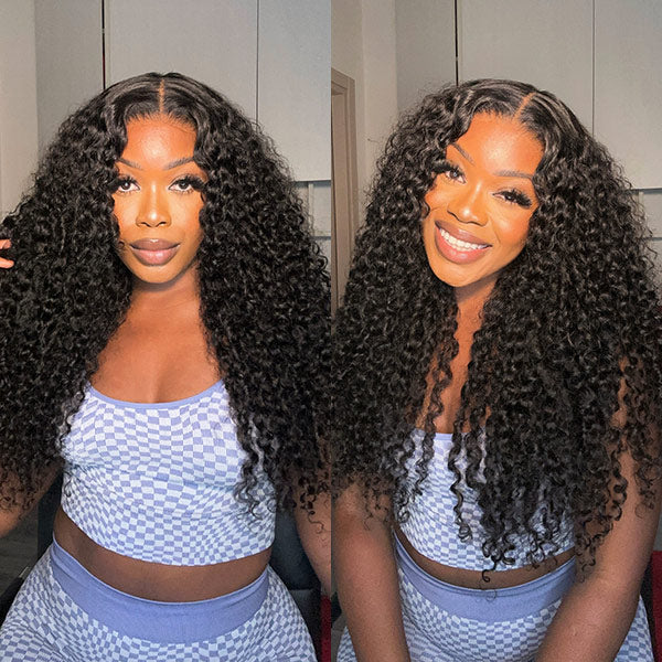 [Fast Shipment]Vshow Glueless 4x6 Swiss HD Lace Wigs Deep Wave Wear Go Wig Human Hair 180% Density - Image 4