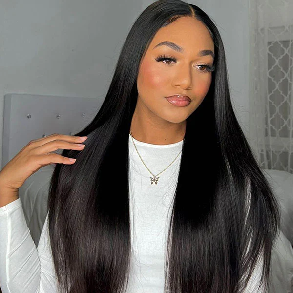 VSHOW Straight Hair 10x6 Lace Front Wigs Bleached Knots Glueless Wear Go Wigs Pre-cut HD Lace Wigs - Image 5
