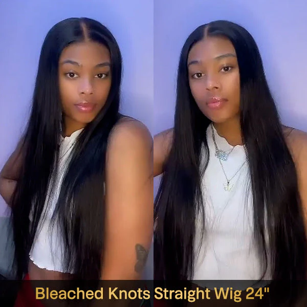 VSHOW Straight Hair Glueless Wear Go Wigs Pre-cut 7x5 9x6 HD Lace Wigs 180% Density - Image 3