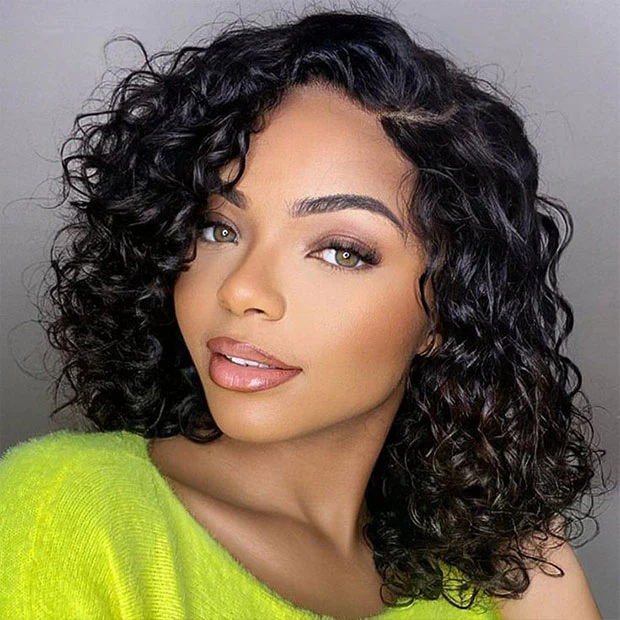 Vshow Summer Glueless Wigs Short Bob Wigs Human Hair 4x6 Pre Cut Lace Wear Go Wigs - Image 3