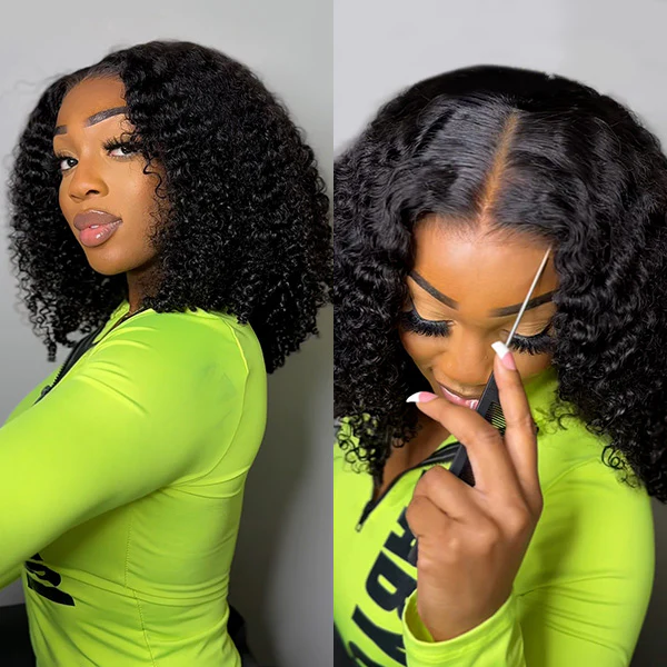 Vshow Afro Curly Hair Pre-plucked Glueless Wear Go Wigs Pre-cut HD Lace Wig - Image 3