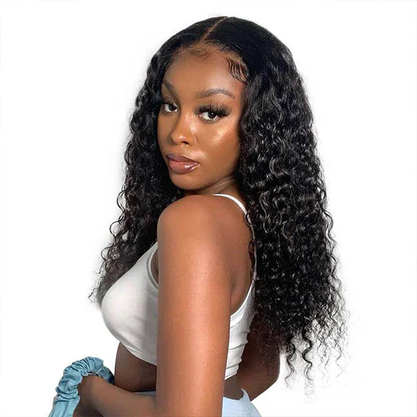 Vshow Pre-cut 4x6 HD Lace Wigs Pre-plucked Hairline Deep Wave Hair Glueless Wear Go Wigs - Image 3
