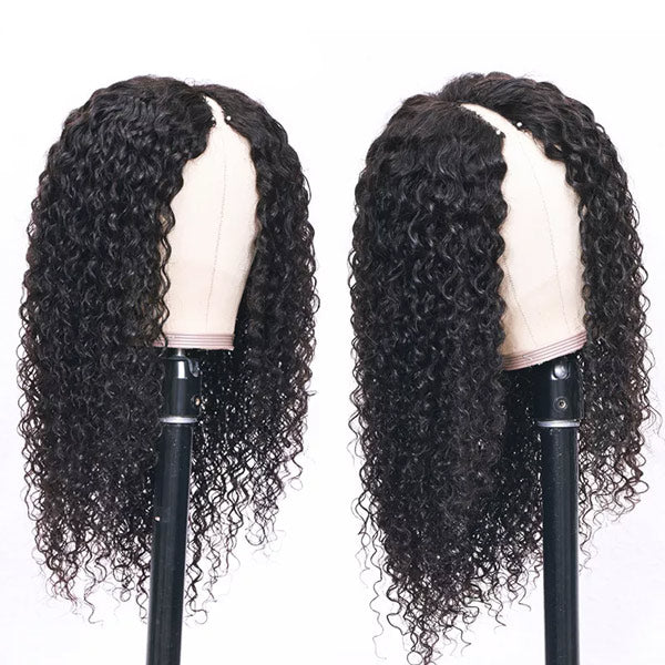 VSHOW Glueless Wigs V Part Wig Water Wave Hair Human Hair Wig - Image 4