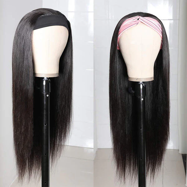 VSHOW HAIR 250% Density Headband Wig Human Hair Wigs Glueless Straight Wigs for Women Fashion Style - Image 7