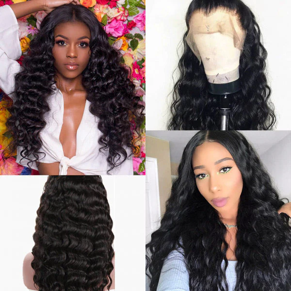 VSHOW Loose Deep Wave Wig Human Hair Pre-Plucked 13x4/13x6 Lace Frontal Wigs Transparent Lace Wig - Image 4