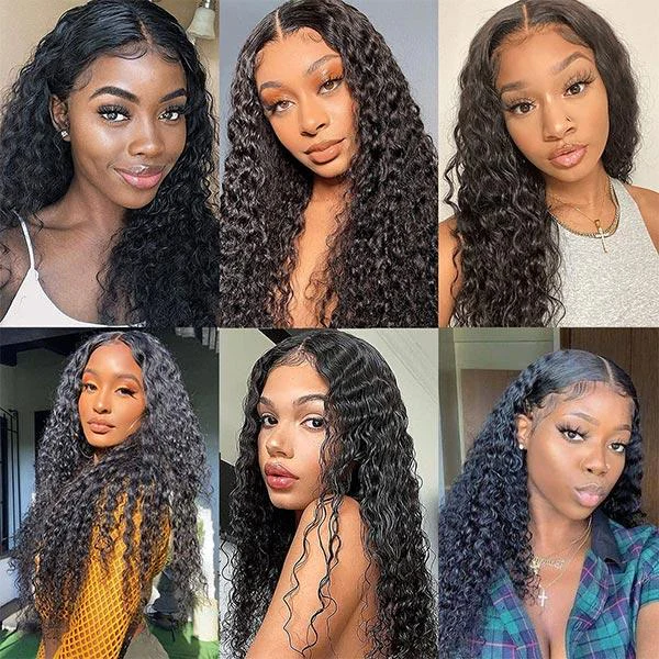 Clearance Sale Vshow Glueless Human Hair Wigs Water Wave Hair 4x4 Wear Go Wigs Transparent Lace - Image 5