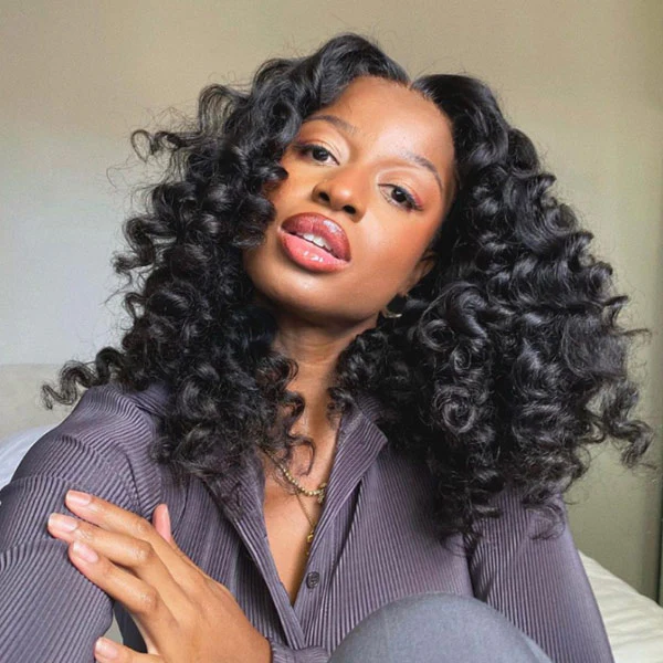 Vshow Wand Curls Wear Go Glueless Wigs 10X6 Pre-cut Lace Front Wigs With Pre Plucked Hairline - Image 3