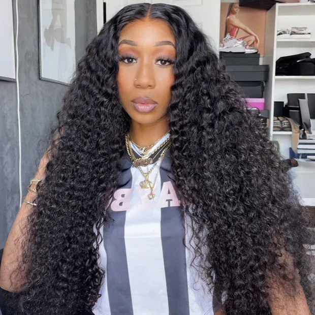 VSHOW Water Wave Mini Bleached Knots Wear Go Wigs 7x5 Larger HD Lace Wigs For Women - Image 3