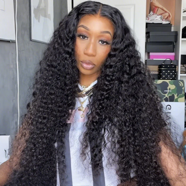 VSHOW Water Wave Mini Bleached Knots Wear Go Wigs 7x5 Larger HD Lace Wigs For Women - Image 4